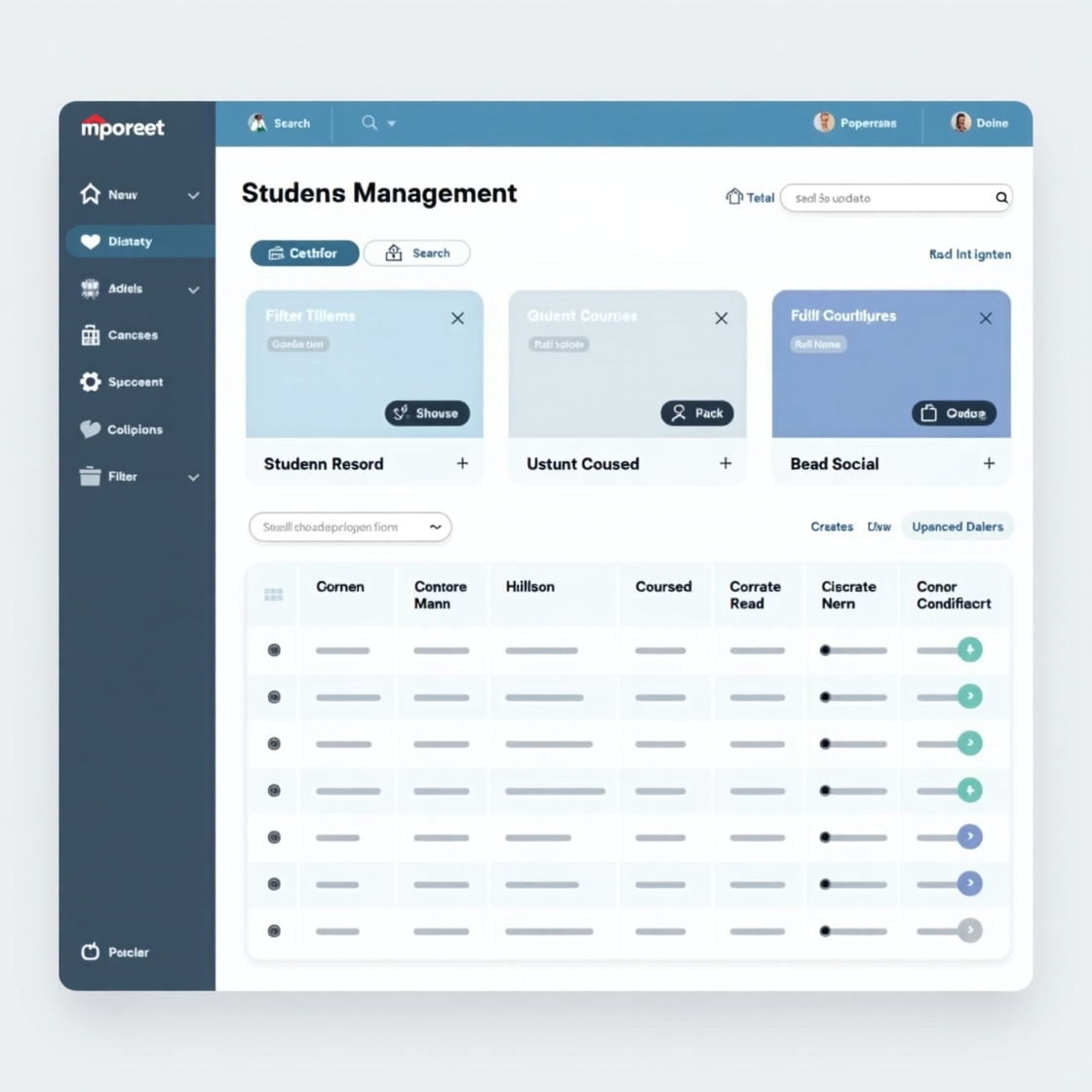 Student Management GUI